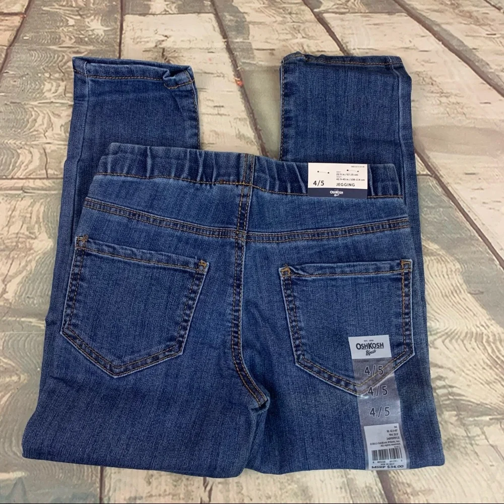 OshKosh Bgosh Blue Denim Wash Pull On Jegging Size 4/5